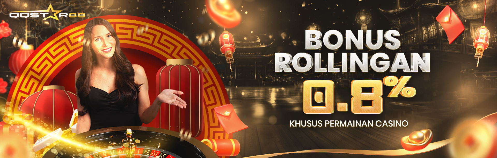 CASINO ROLLINGAN UP TO 0.8%