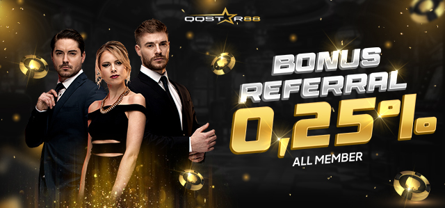 BONUS REFERRAL 0,25% SEMUA GAMES !