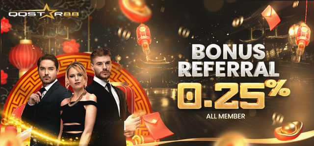 BONUS REFERRAL 0,25% SEMUA GAMES !